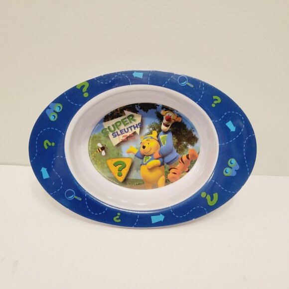 Disney Store Exclusive SUPER SLEUTHS ARE ON THE CASE Tigger Pooh Melamine Bowl - Picture 1 of 4